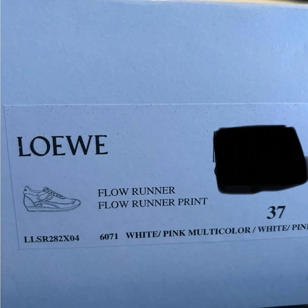 NWT LOEWE Authentic Sneakers 37 white/Pink Multicolorlor - Picture 17 of 17
